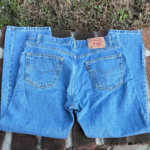 Levi's Other - Levis "505" regular fit straight leg blue jeans size 36 X 30